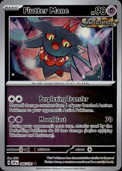 Flutter Mane Reverse Holo Uncommon SV08: Surging Sparks 096/191 NM