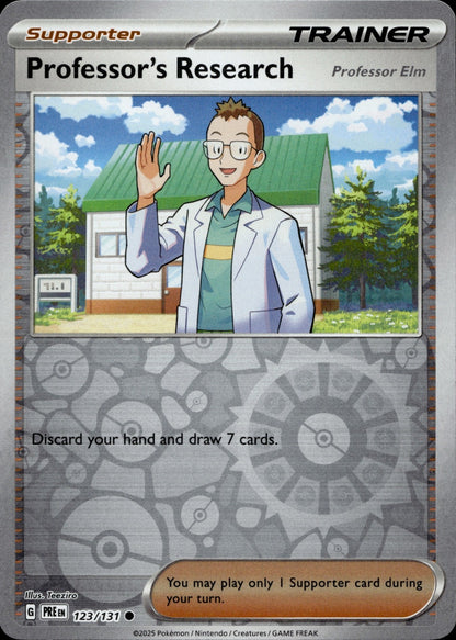 Professor's Research [Professor Elm] Reverse Holo Common SV: Prismatic Evolutions 123/131 NM