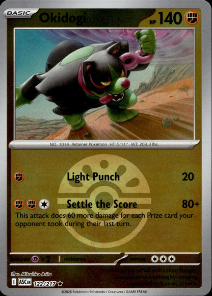 Okidogi (Friend Ball) Reverse Holo Rare ME: Ascended Heroes 122/217 NM