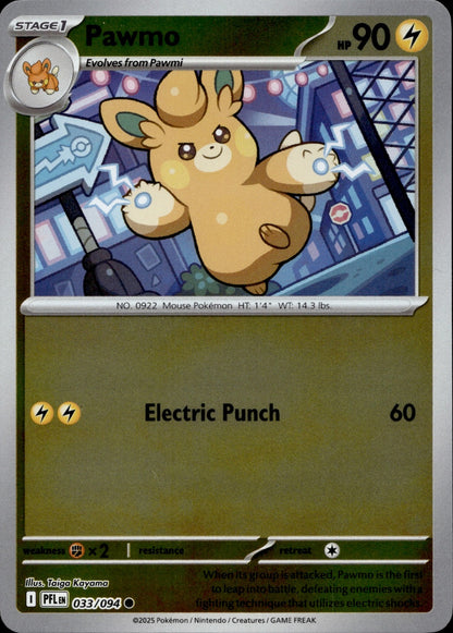 Pawmo Reverse Holo Common ME02: Phantasmal Flames 033/094 NM