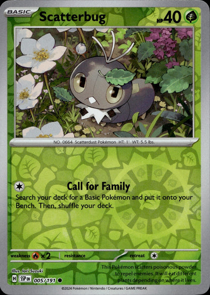 Scatterbug Common SV08: Surging Sparks 005/191 NM