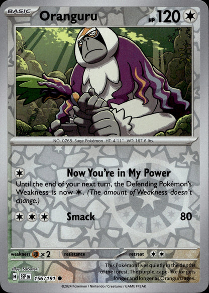 Oranguru Common SV08: Surging Sparks 156/191 NM