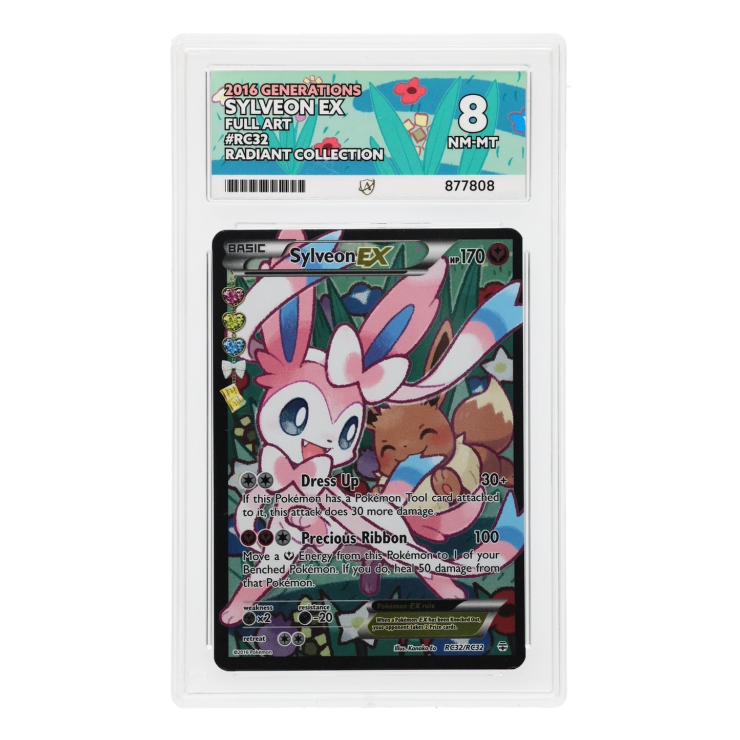 Pokémon TCG: Sylveon EX RC32/RC32 (Full Art Ultra Rare) – Generations Radiant Collection - ACE 8