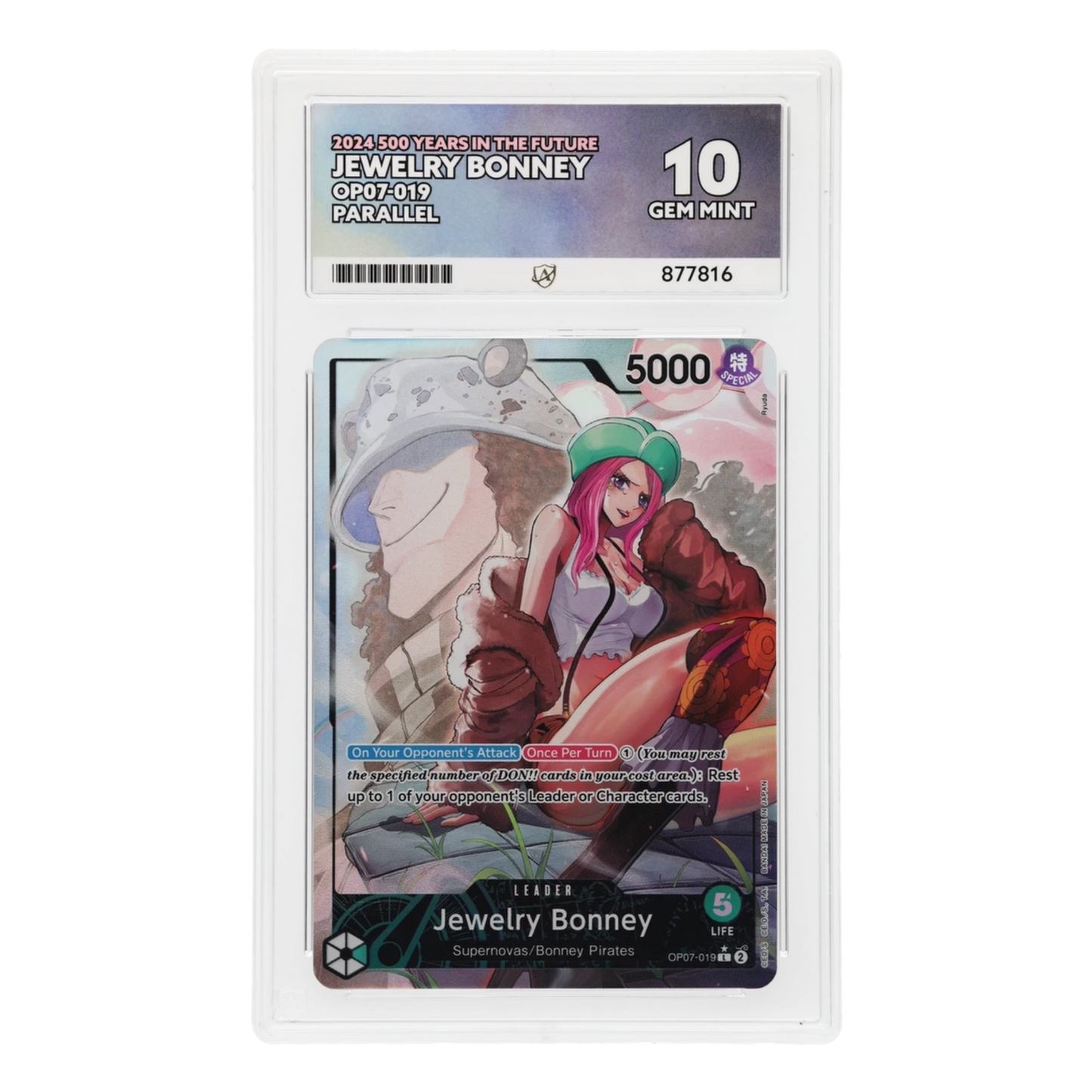 Jewelry Bonney OP07-019 Leader (Green) – 500 Years in the Future