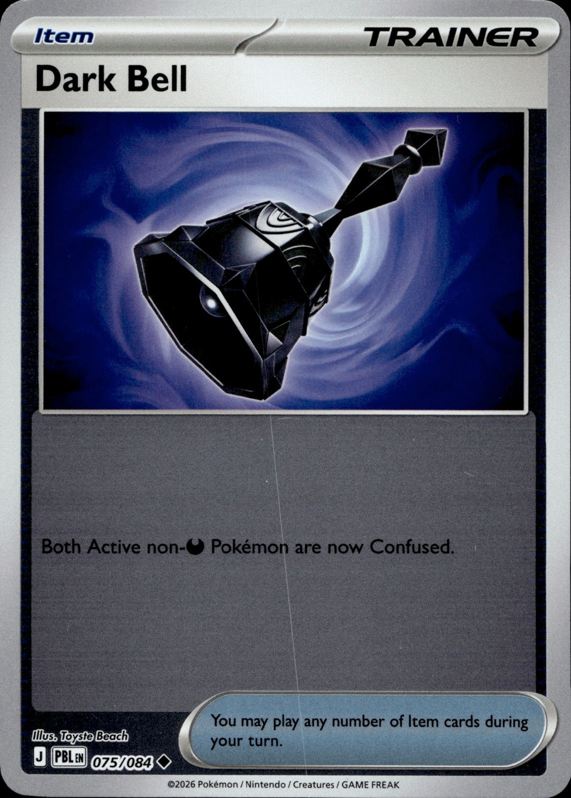 Dark Bell Uncommon ME05: Pitch Black 075/084 NM