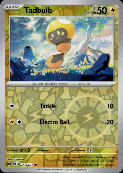 Tadbulb Reverse Holo Common SV06: Twilight Masquerade 073/167 NM