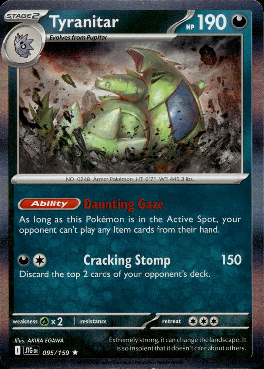 Tyranitar Holo Rare SV09: Journey Together 095/159 NM