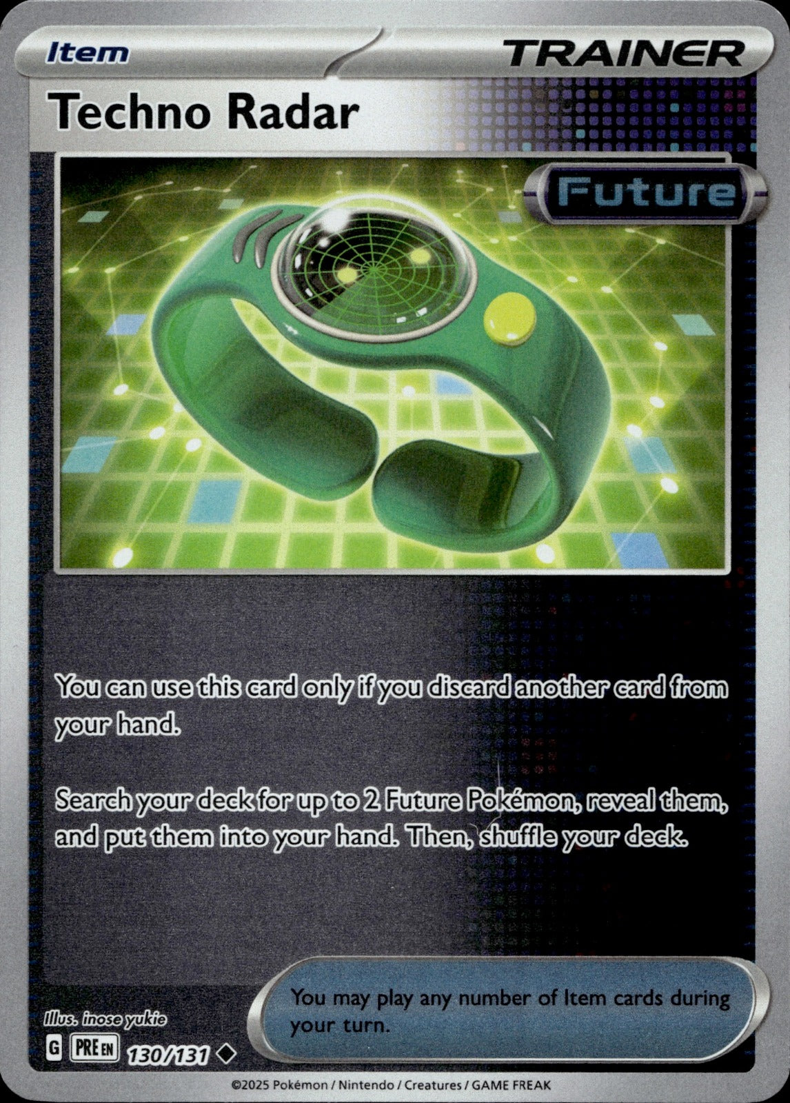 Techno Radar Uncommon SV: Prismatic Evolutions 130/131 NM