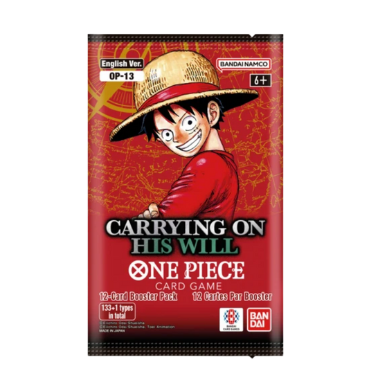 One Piece Card Game - Carrying On His Will [OP-13] Booster Pack