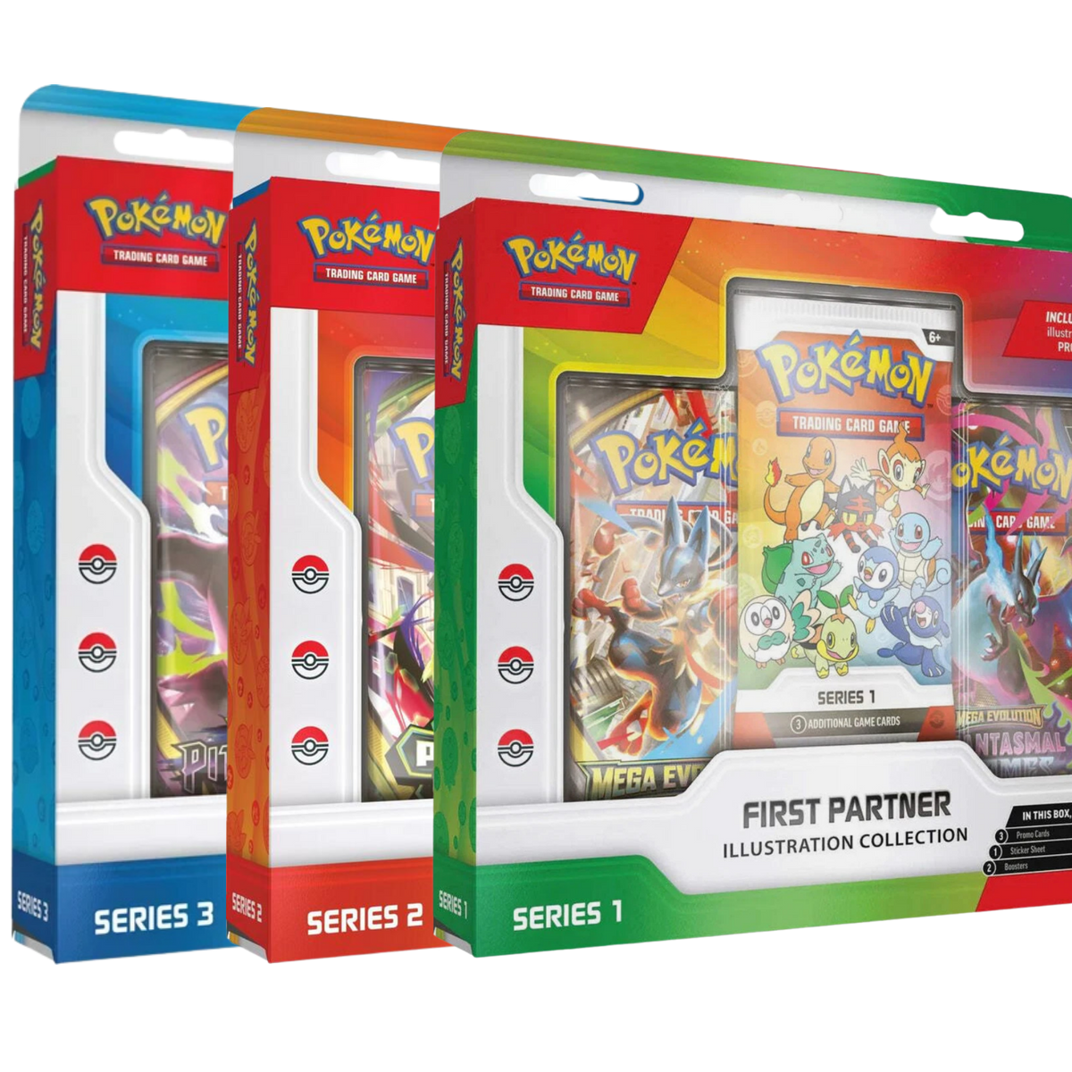 Pokémon TCG: First Partner Illustration Collection Series 1, 2 & 3 English Bundle