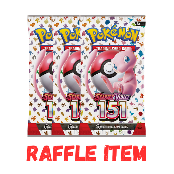 Pokémon 151 Booster Raffle – Win 3 Packs!