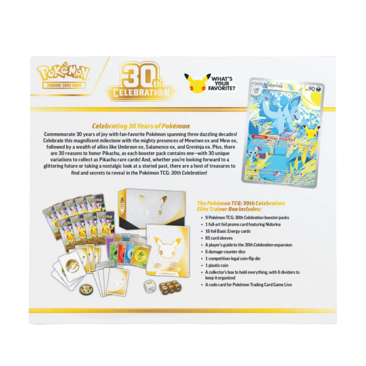 Pokémon TCG: 30th Celebration Elite Trainer Box