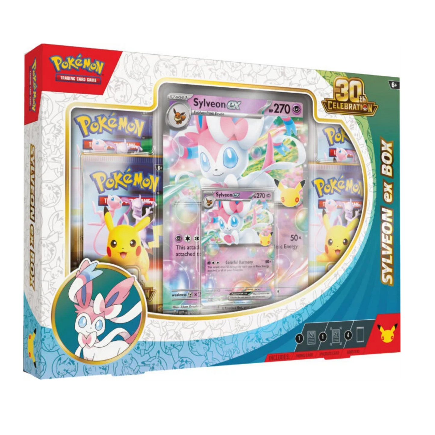 Pokémon TCG: 30th Celebration Pokémon ex Box – Sylveon ex