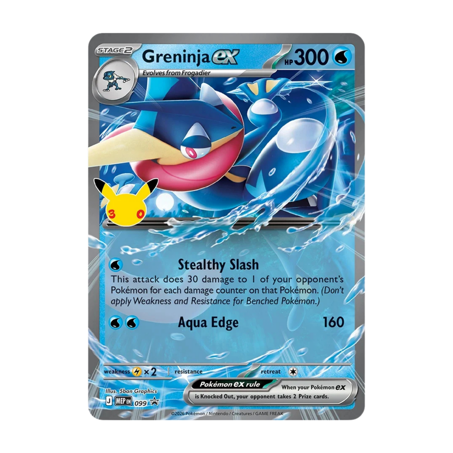 Pokémon TCG: 30th Celebration Pokémon ex Box – Greninja ex