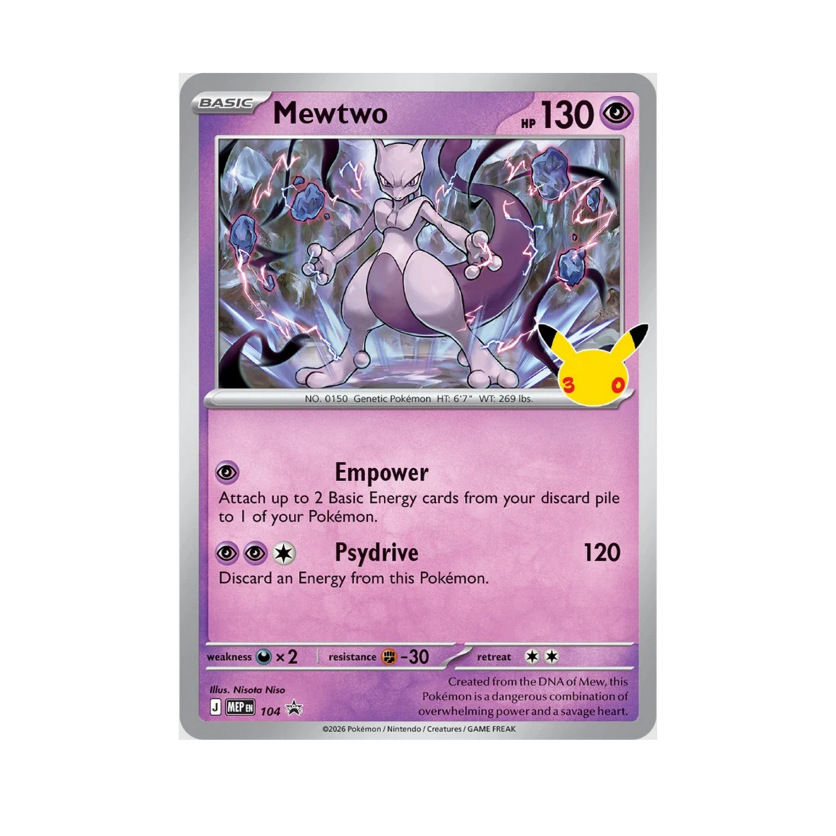 Pokémon TCG: 30th Celebration Figure Collection – Mewtwo