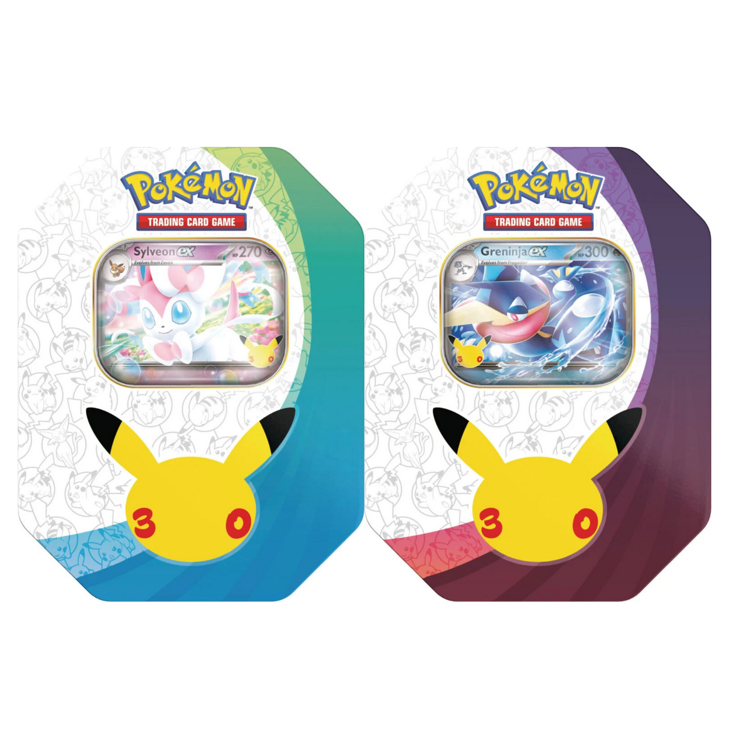 Pokémon TCG: 30th Celebration Pokémon ex Tin (1 of 2 Designs)