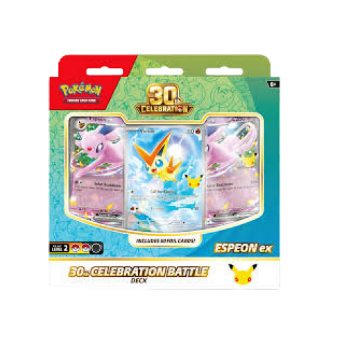 Pokémon TCG: 30th Celebration Battle Decks: Espeon ex and Umbreon ex (1 of 2 Designs)