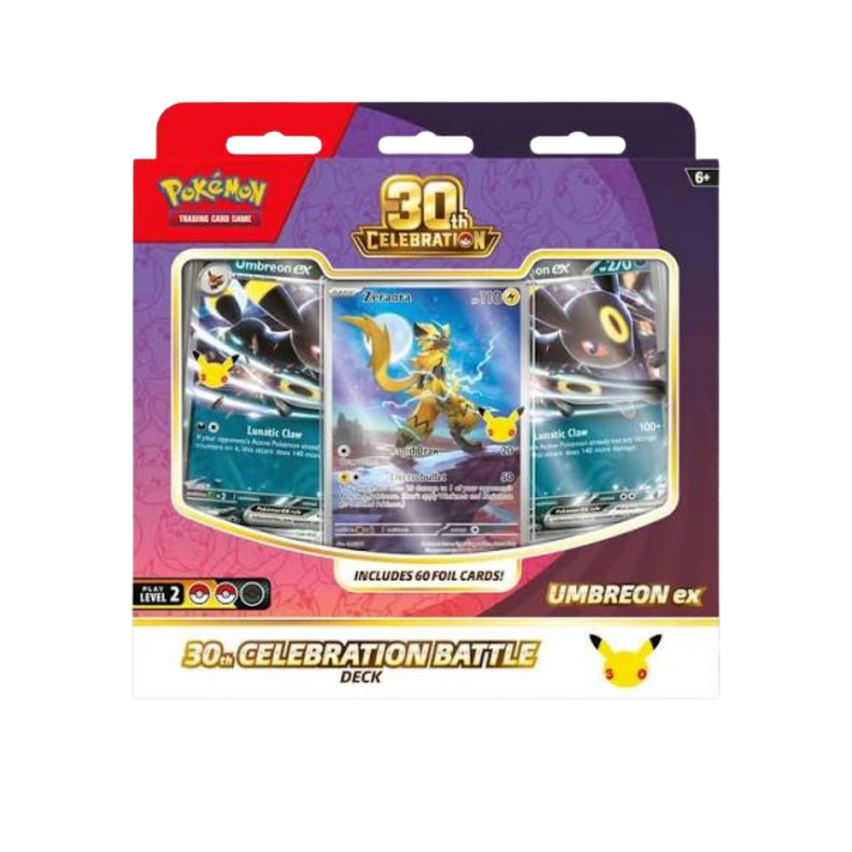 Pokémon TCG: 30th Celebration Battle Decks: Espeon ex and Umbreon ex (1 of 2 Designs)