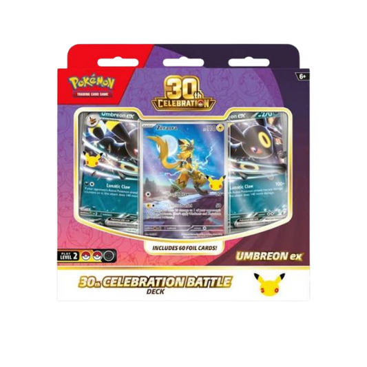 Pokémon TCG: 30th Celebration Battle Decks: Espeon ex and Umbreon ex (1 of 2 Designs)