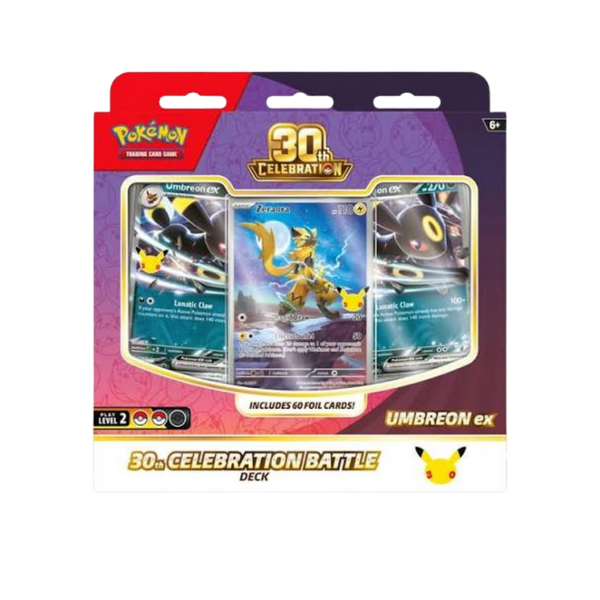 Pokémon TCG: 30th Celebration Battle Decks: Espeon ex and Umbreon ex (1 of 2 Designs)