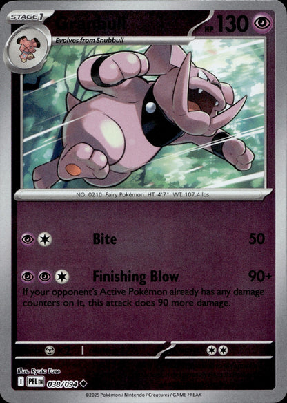 Granbull Uncommon ME02: Phantasmal Flames 038/094 NM