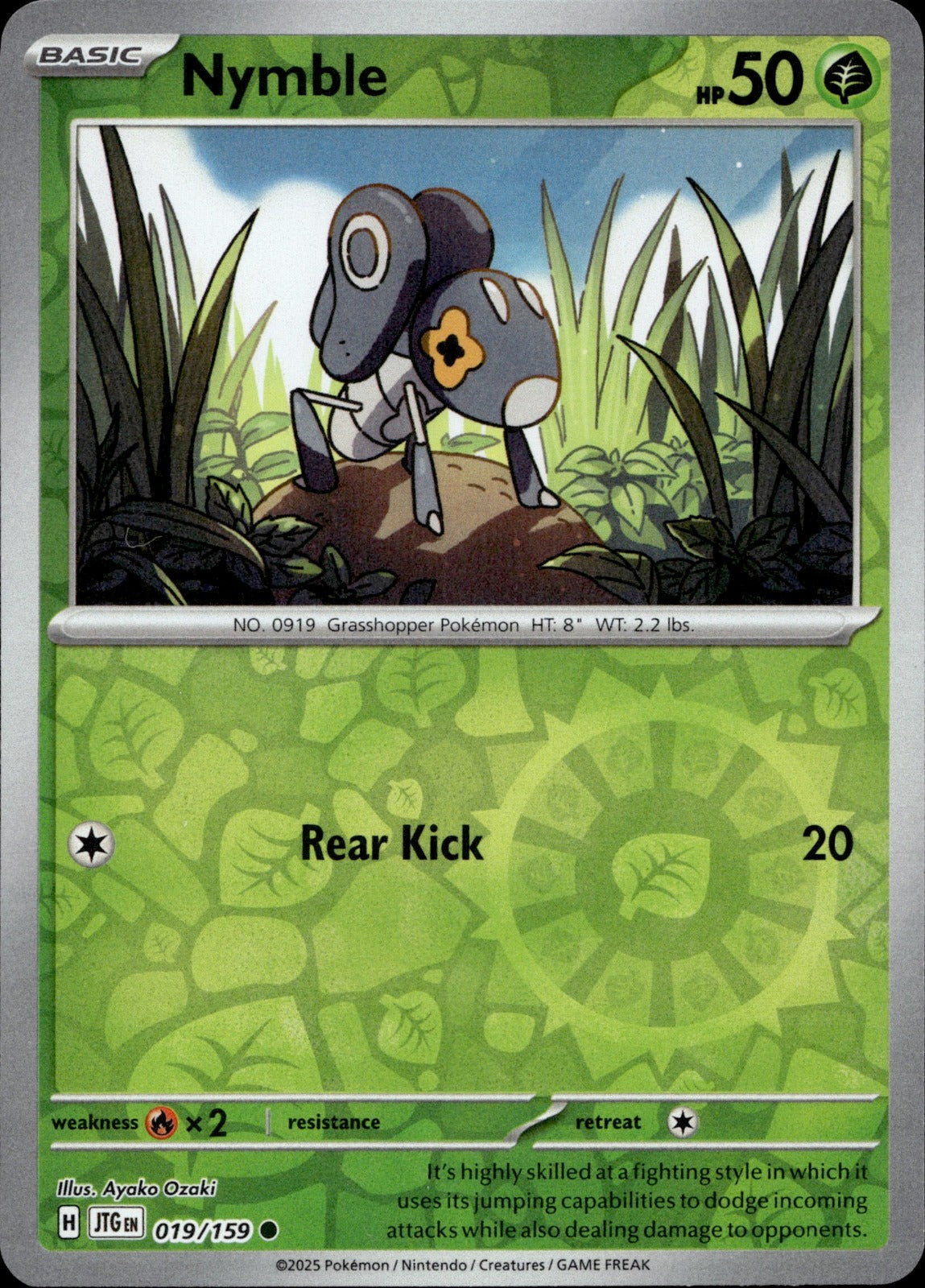 Nymble Reverse Holo Common SV09: Journey Together 019/159 NM