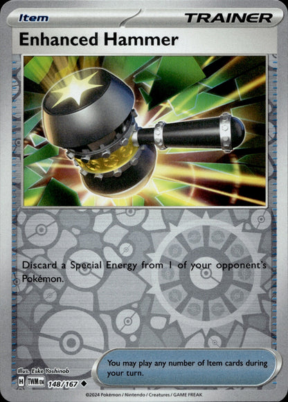 Enhanced Hammer - Reverse Holo Uncommon SV06: Twilight Masquerade 148/167 NM