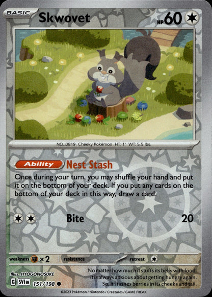 Skwovet Common SV01: Scarlet & Violet Base Set 151/198 NM