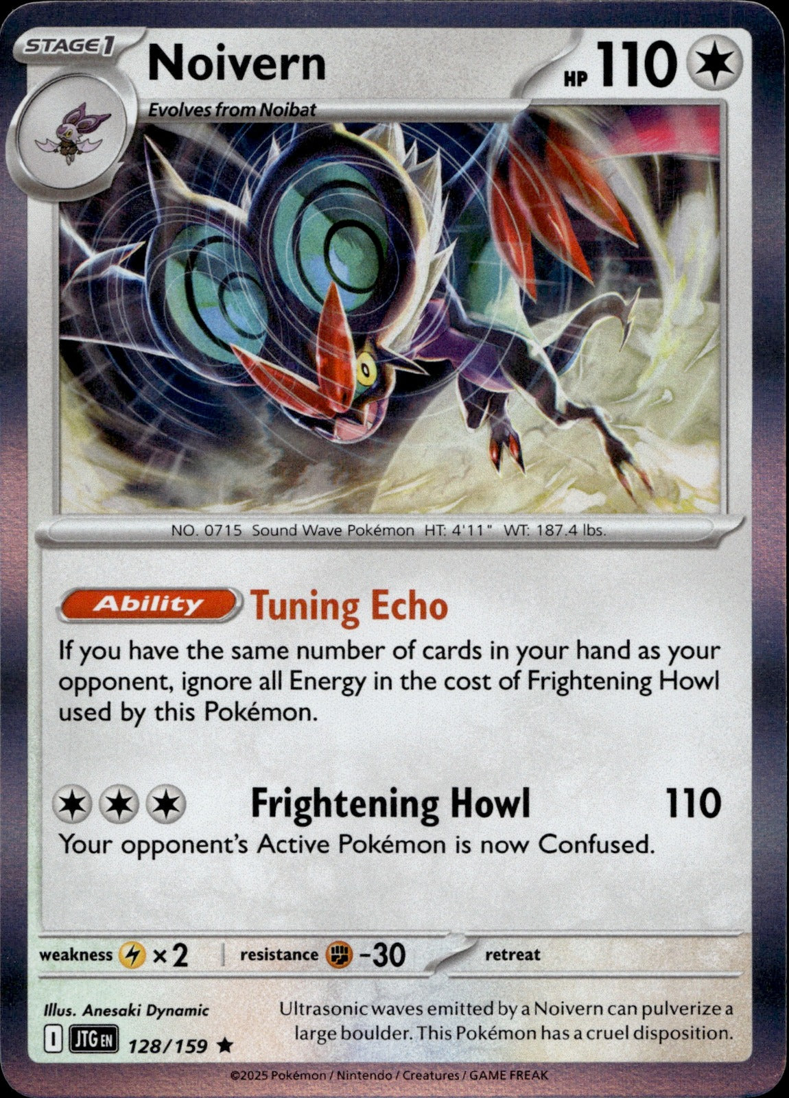 Noivern Holo Rare SV09: Journey Together 128/159 NM