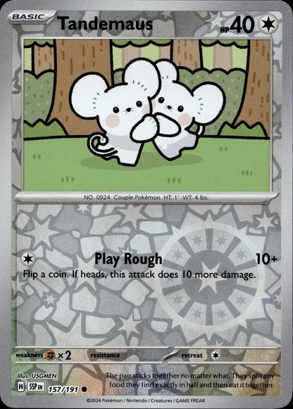Tandemaus Reverse Holo Common SV08: Surging Sparks 157/191 NM
