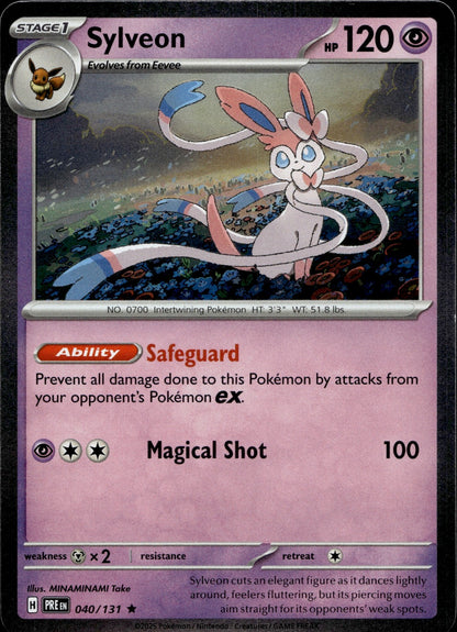 Sylveon Holo Rare SV: Prismatic Evolutions 040/131 NM