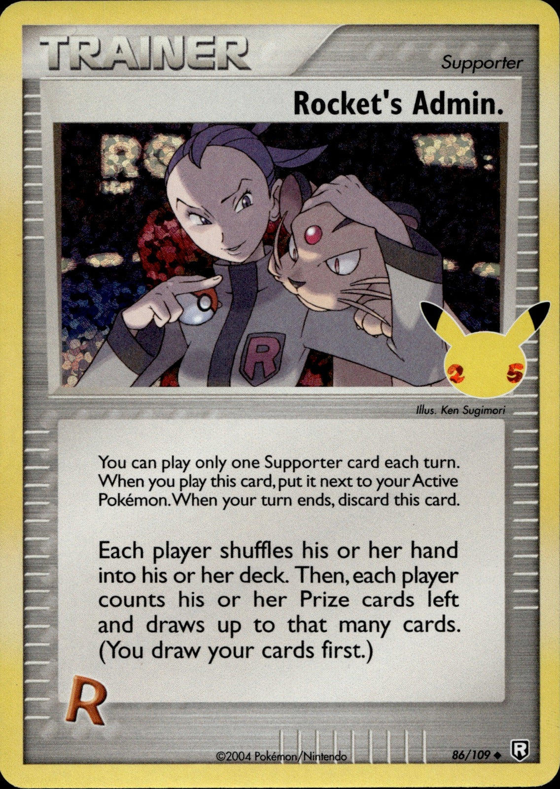 Rocket's Admin. Holo Classic Collection Celebrations: Classic Collection 86/109 NM