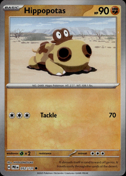 Hippopotas Common SV: Prismatic Evolutions 052/131 NM
