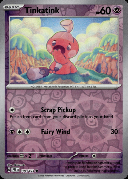 Tinkatink Common SV02: Paldea Evolved 101/193 NM
