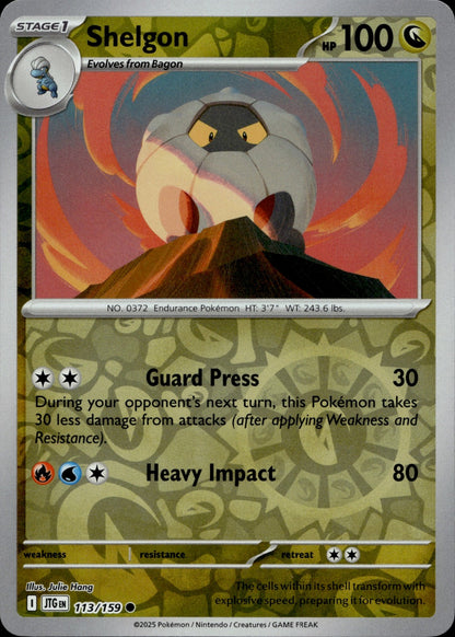 Shelgon Reverse Holo Common SV09: Journey Together 113/159 NM