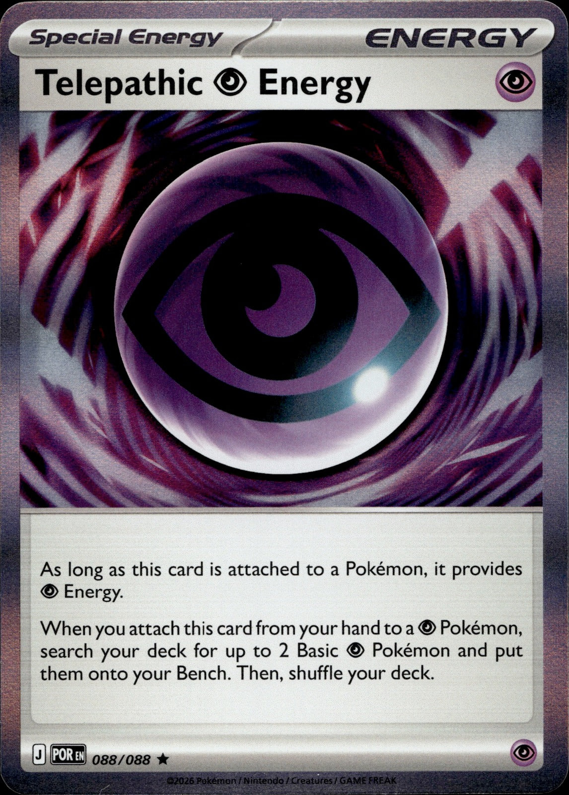 Telepathic Psychic Energy Holo Rare ME03: Perfect Order 088/088 NM