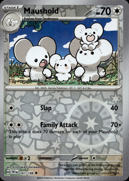 Maushold Reverse Holo Uncommon SV01: Scarlet & Violet Base Set 161/198 NM