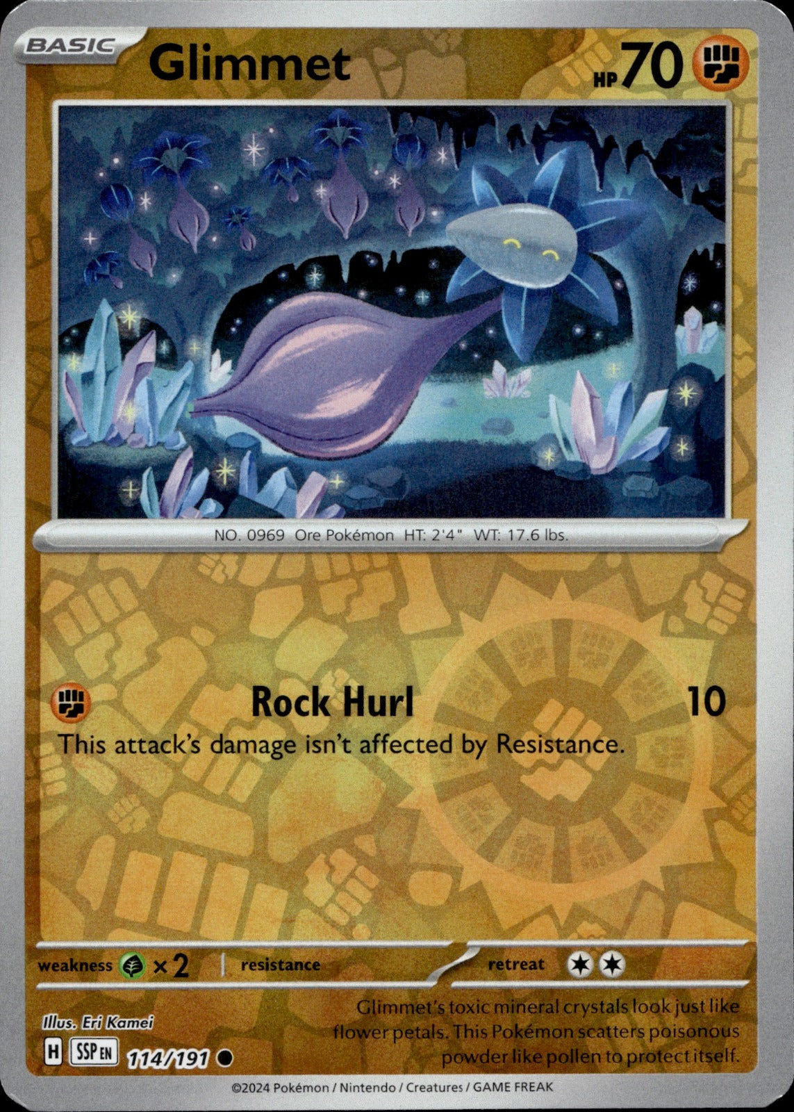 Glimmet Reverse Holo Common SV08: Surging Sparks 114/191 NM