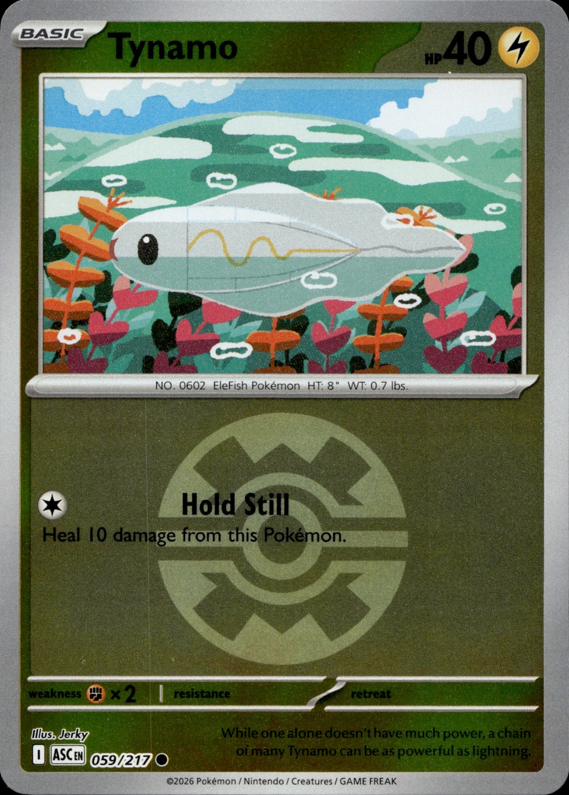 Tynamo (Quick Ball) Reverse Holo Common ME: Ascended Heroes 059/217 NM