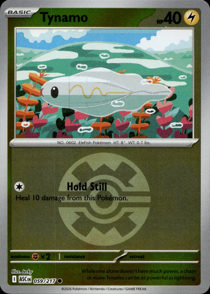 Tynamo (Quick Ball) Reverse Holo Common ME: Ascended Heroes 059/217 NM