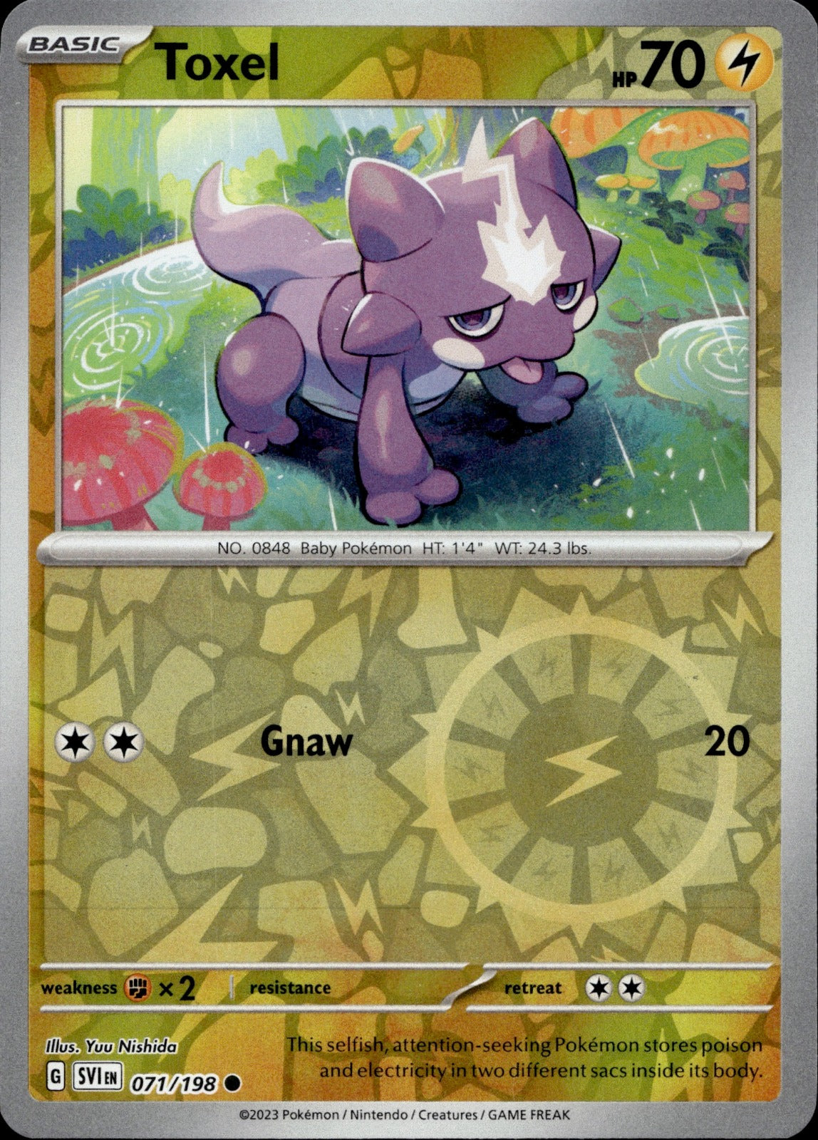 Toxel Common SV01: Scarlet & Violet Base Set 071/198 NM