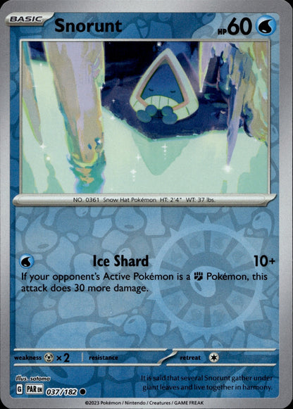 Snorunt Common SV04: Paradox Rift 037/182 NM