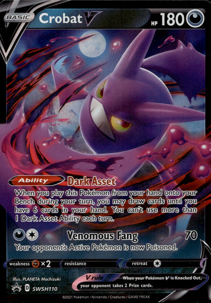 Crobat V Holo Promo SWSH: Sword & Shield Promo Cards SWSH110 NM