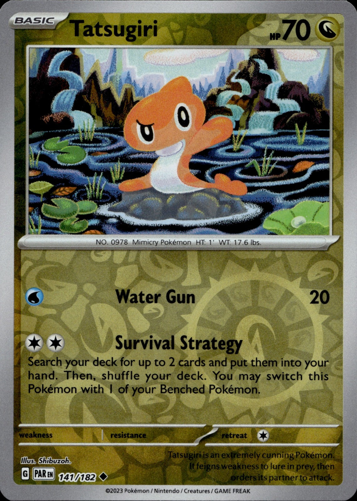 Tatsugiri Uncommon SV04: Paradox Rift 141/182 NM
