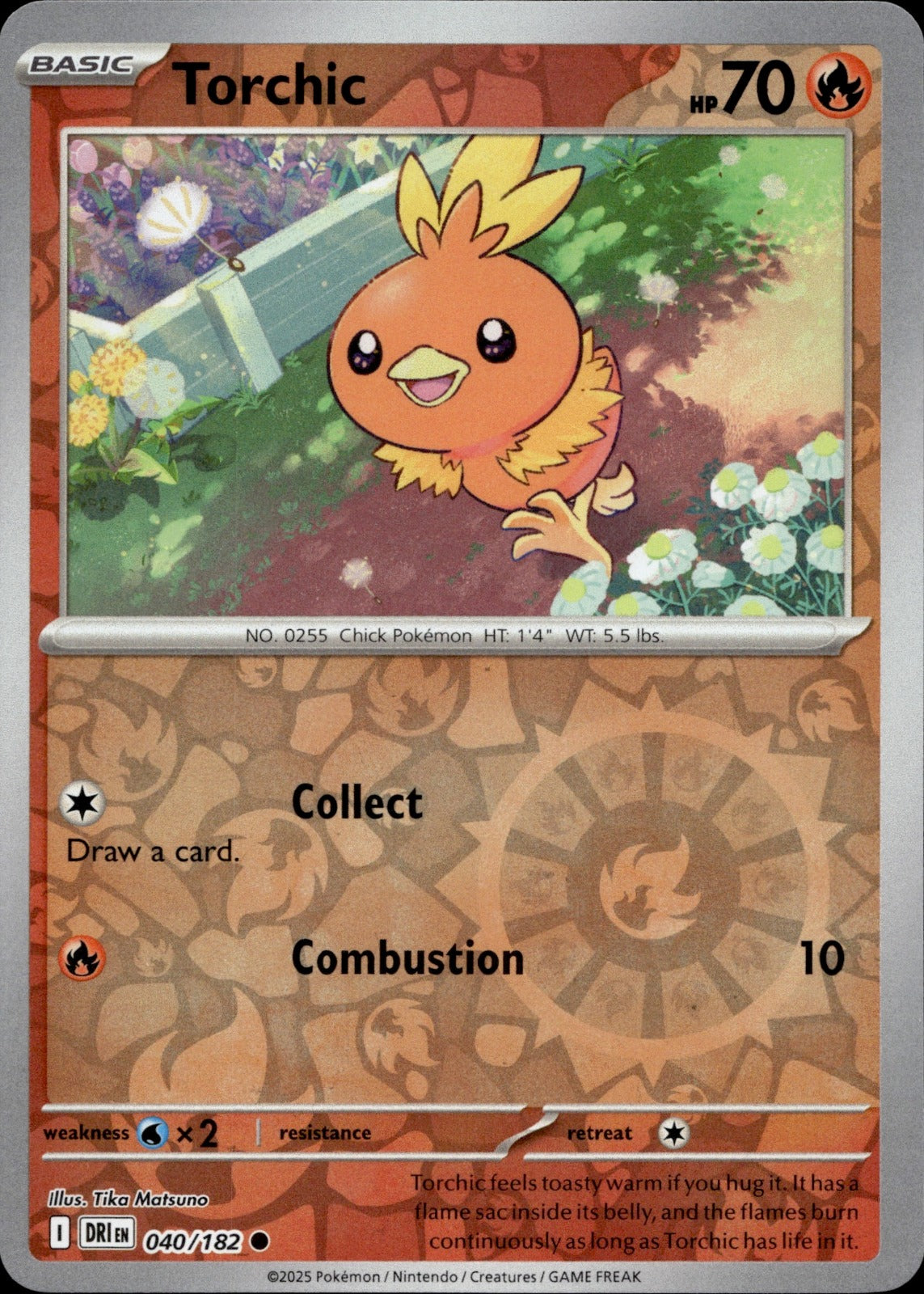 Torchic Common SV10: Destined Rivals 040/182 NM