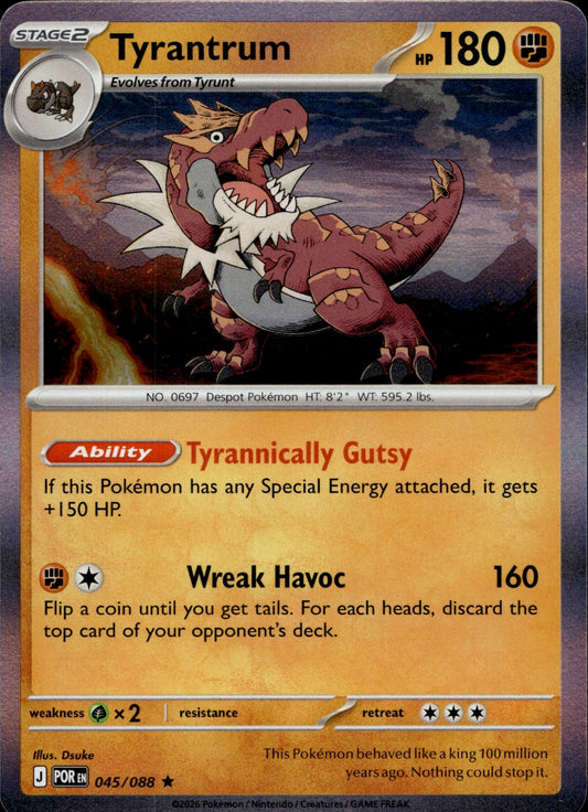 Tyrantrum Holo Rare ME03: Perfect Order 045/088 NM