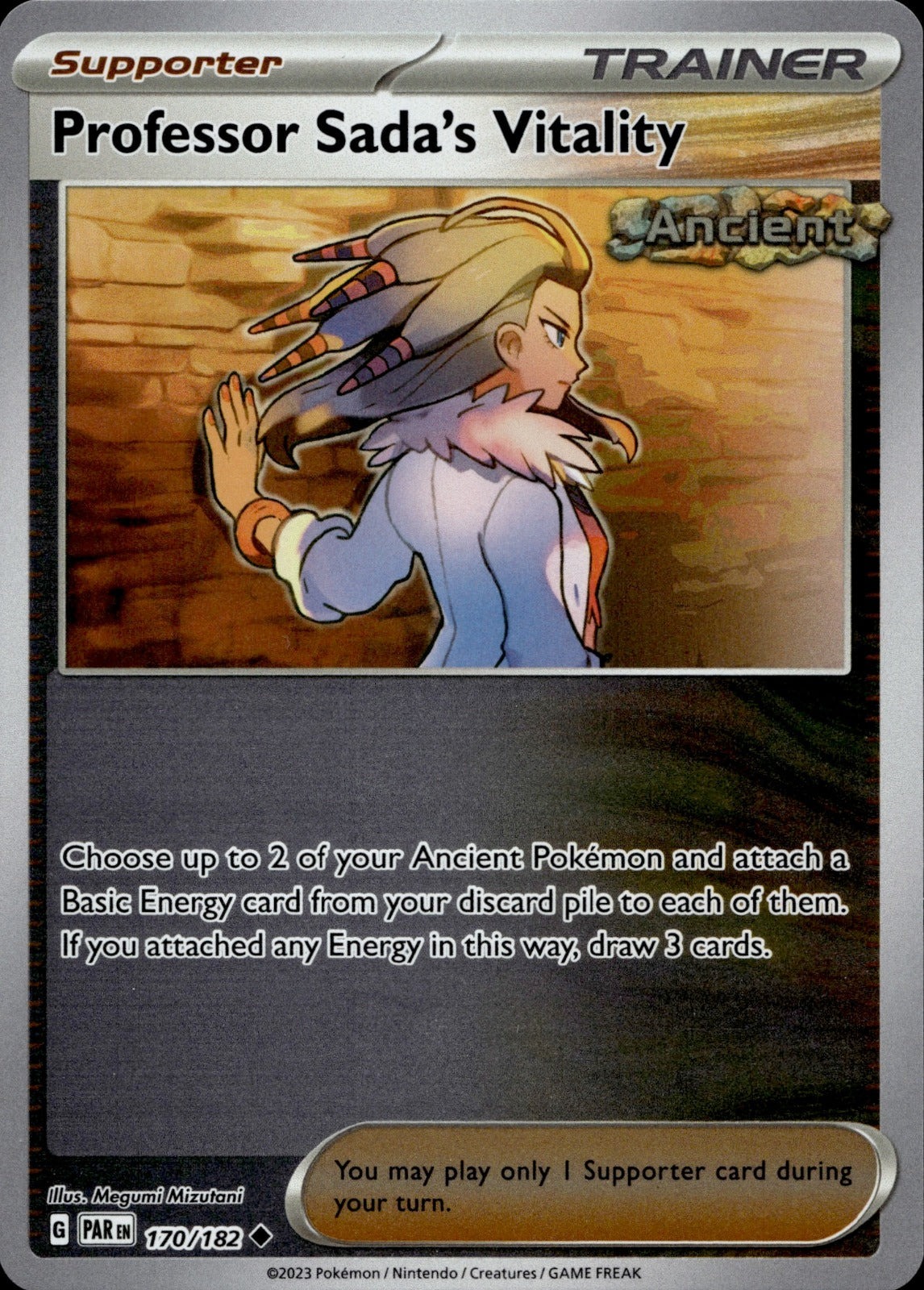 Professor Sada's Vitality Reverse Holo Uncommon Professor Program Promos 170/182 NM