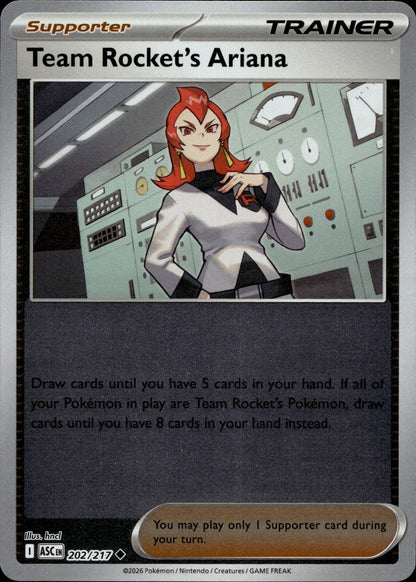 Team Rocket's Ariana Uncommon ME: Ascended Heroes 202/217 NM