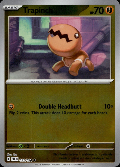 Trapinch Common ME02: Phantasmal Flames 051/094 NM