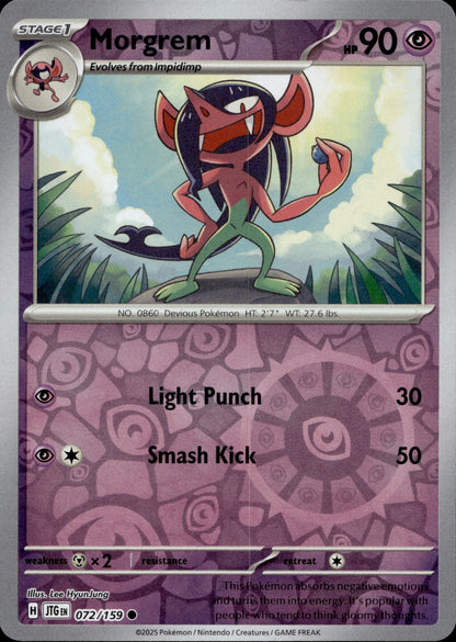 Morgrem Reverse Holo Common SV09: Journey Together 072/159 NM